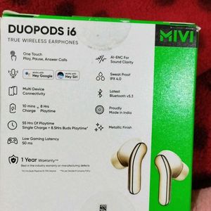 MIVI DuoPods i6 (July 2024 Manufacturing)