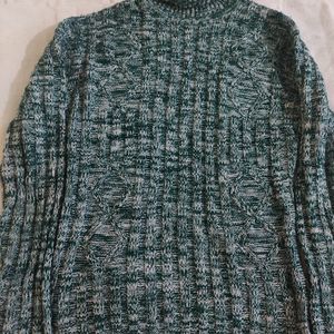 High Neck Green Winter Sweater/Top