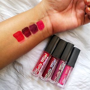 SET OF 4 SOLID SHADE LIPSTICKS