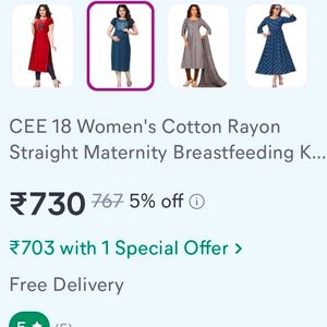 Feeding Kurti(bust-34)