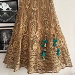 Golden Lehenga Only