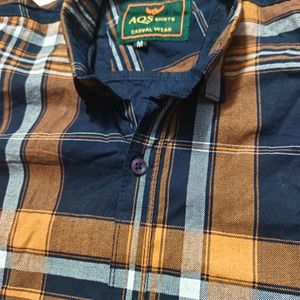 BROWN CHECK SHIRT FOR MEN