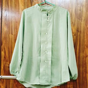 Sap Green Formal Top