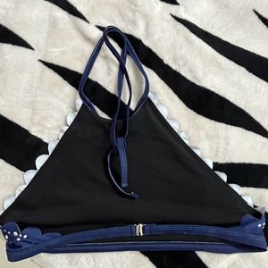 Dark Navy Blue Crop Top