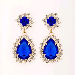 Rhinestone Long Earrings