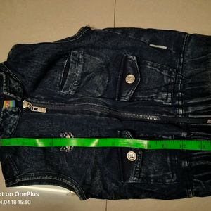 Boys Half Jeans Jacket