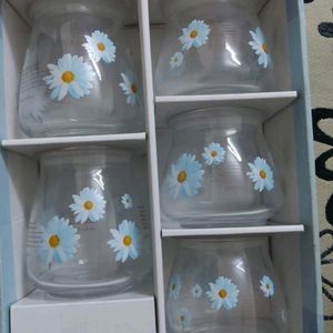 Set Of 5 Glass Jars