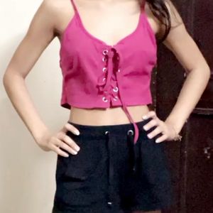 Cute Pink Top Small To Medium Size