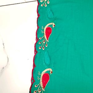 Peacock Design Beautiful Suit With Dupatta