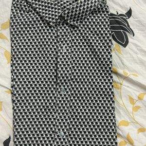 Black And White Checked Jack N Jones Shirt