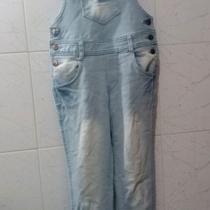 Denim Jumpsuit For College Wear