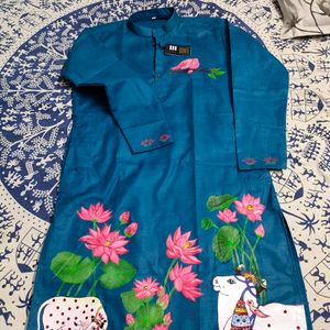 Hand Painted Mens Kurta