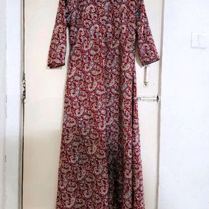 Women Long Gown With Duppata
