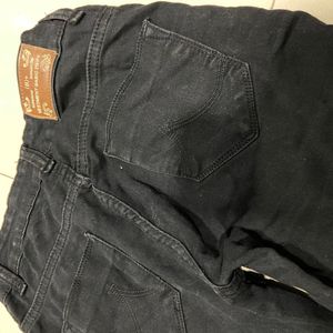 Vestment Black Cotton Jeans