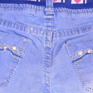 Denim Shorts For Kid Girls