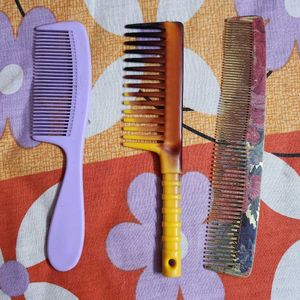 Pack Of 3 (Three) Combs - combo