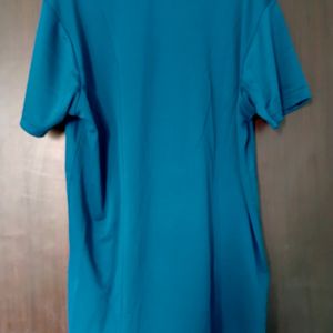 Blue Tshirt For Gym Slim Fit