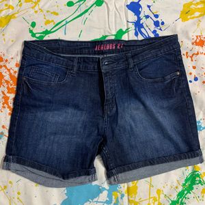 Jealous 21 Branded Denim Shorts