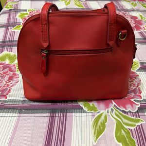 CAPRESE Red Sling Bag With Detachable Strap