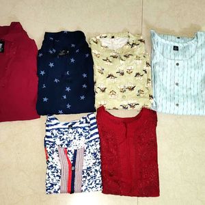 Combo Of 6 Kurties