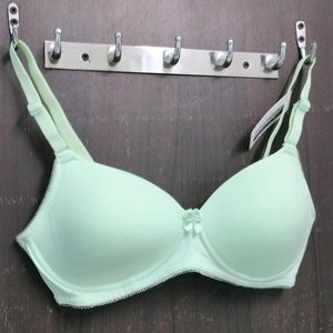 pastel green bra