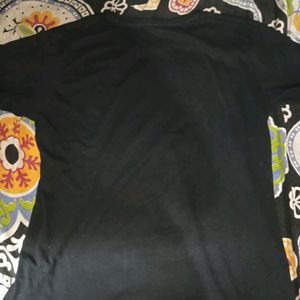 Black Printed Tshirt For Men