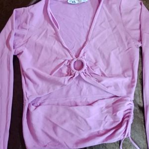 Authentic Zara Light Purple Top