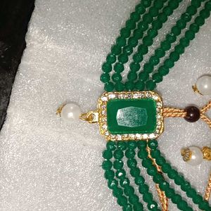 Green Colour Necklace