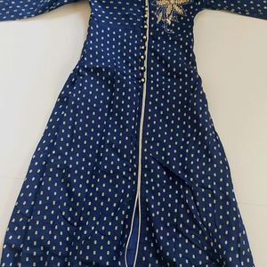 Navy Blue Branded Rich Look Kurta (Woman)