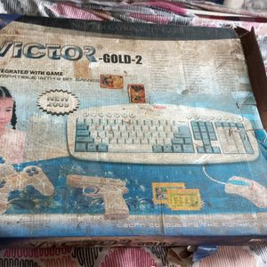 Video Games ♥️ Victor Gold 2 Old CRT TV Game