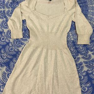 Mango Off White Cute Dress