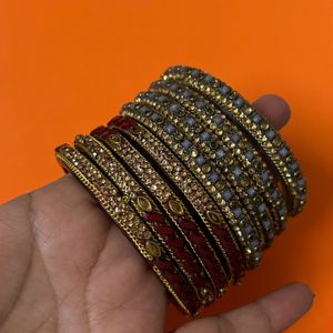 Glass Kada/ Bangles Set Of 2