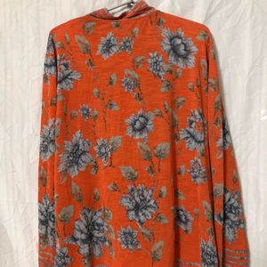 Floral Printed Orange Top