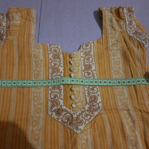 Beautiful Yellow Kurti set