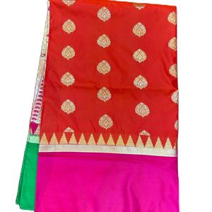 New Semi Silk Kanchi Pattu Mix Saree