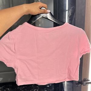 H&M basic cropped top