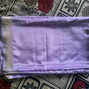 Bright Lavender Silk Saree