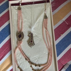 Necklage - Rose Gold Color For Ethnic Wear