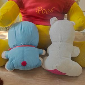 3 Feet Pooh Bear With 4 Other Soft Toys