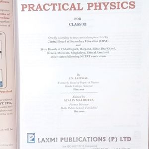 Comprehensive Physics Lab Manual Class 11