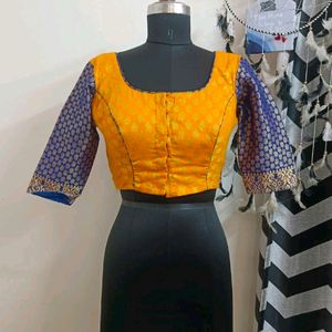 Yellow And Blue Blouse