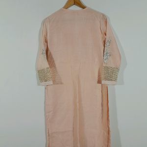 Pink Embroidered Kurta Set (Women's)