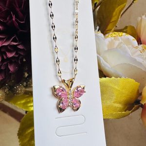 Antitarnish Butterfly Chain😍