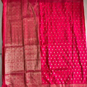 Brand New Rani Pink Saree