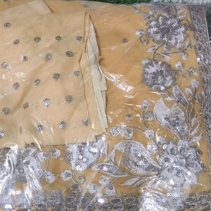 Georgette saree with blouse pc