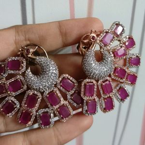 Peacock Diamond Earrings