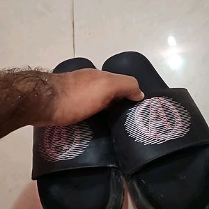 Marvel Sandals Sliders Black