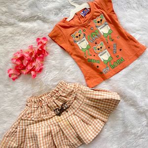 Baby Skirt And Top Set