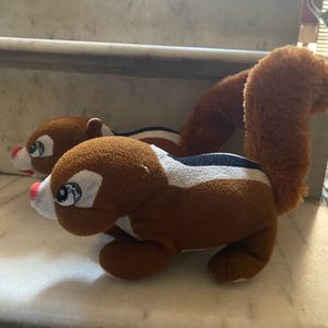 Soft Toy Squirrel Pair