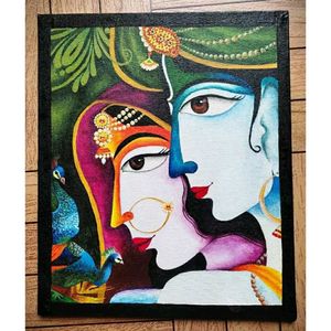 Beautiful Handmade Radha Krishna Painting 🎨🩷🙏🏼